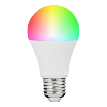 Lâmpada LED RGBW com regulação SMART A60 E27/8,5W/230V 4000K + comando