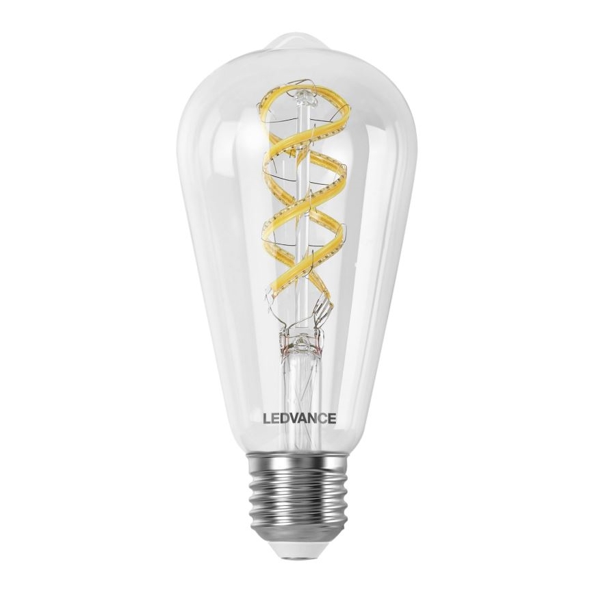 Lâmpada LED RGBW com regulação SMART+ FILAMENT EDISON ST64 E27/4,8W/230V 2700-6500K Wi-Fi - Ledvance