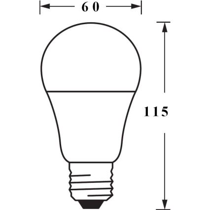 Lâmpada LED RGBW com regulação SMART + E27/9W/230V 2700K-6500K Wi-Fi - Ledvance