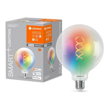Lâmpada LED RGBW com regulação SMART+ FILAMENT E27/4,8W/230V 2700-6500K Wi-Fi - Ledvance