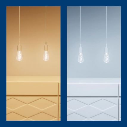Lâmpada LED RGBW com regulação ST64 E27/6,3W/230V 2200-6500K Wi-Fi - WiZ