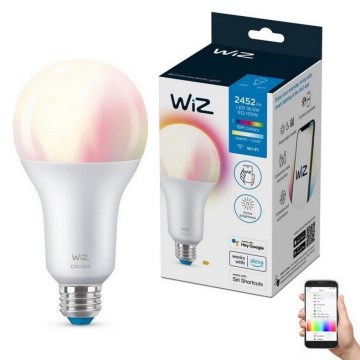 Lâmpada LED RGBW Regulável A80 E27/18,5W/230V 2200-6500K CRI 90 Wi-Fi - WiZ