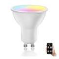 Lâmpada LED RGBW regulável MESH Inteligente GU10/6,5W/230V 2700-6500K - Aigostar
