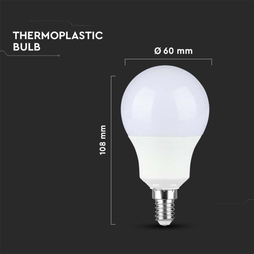 Lâmpada LED SAMSUNG CHIP A60 E14/8,5W/230V 4000K