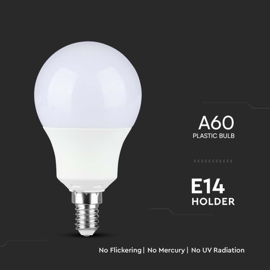 Lâmpada LED SAMSUNG CHIP A60 E14/8,5W/230V 6500K