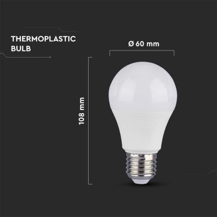 Lâmpada LED SAMSUNG CHIP A60 E27/8,5W/230V 3000K
