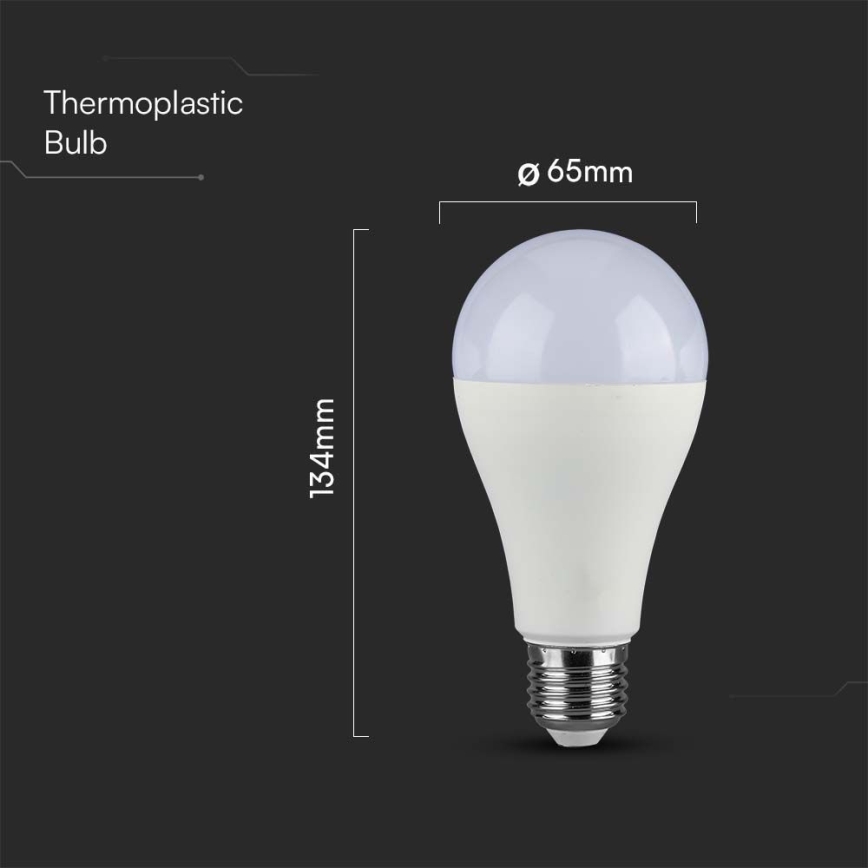Lâmpada LED SAMSUNG CHIP A65 E27/17W/230V 3000K