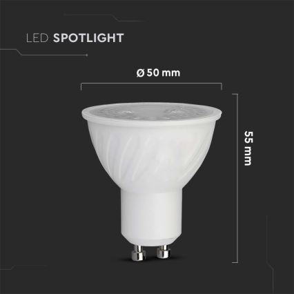 Lâmpada LED SAMSUNG CHIP GU10/6W/230V 4000K