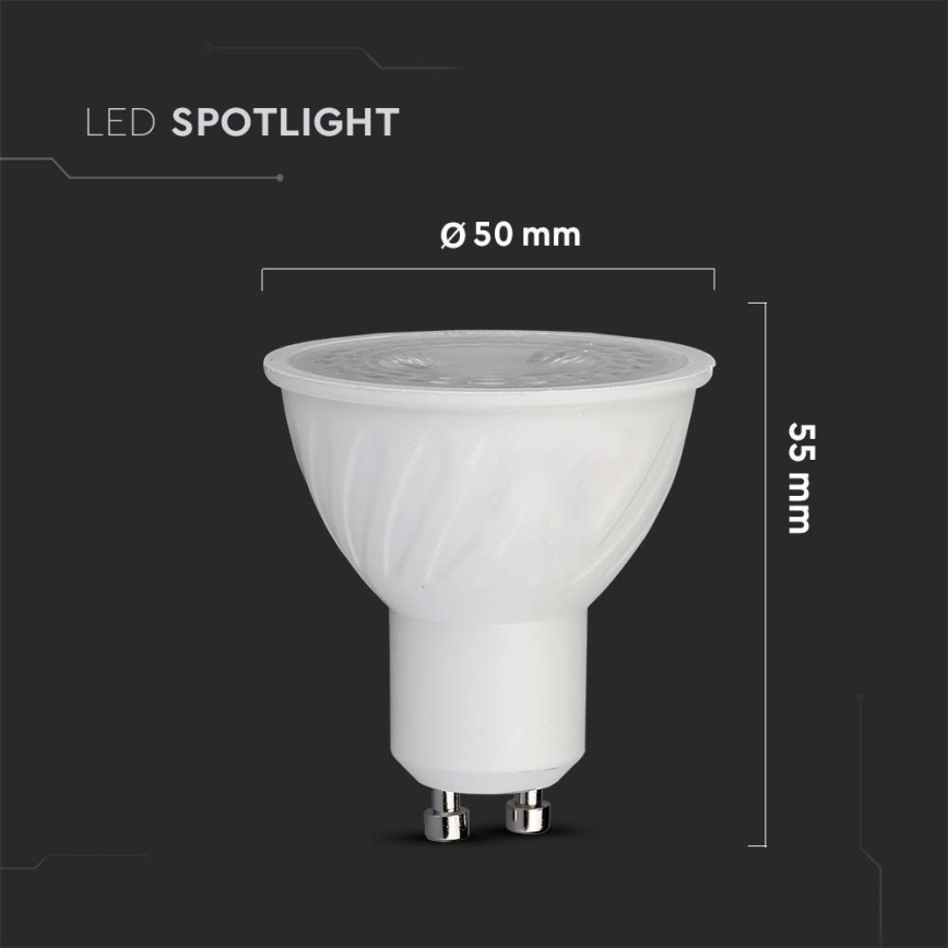 Lâmpada LED SAMSUNG CHIP GU10/6W/230V 4000K