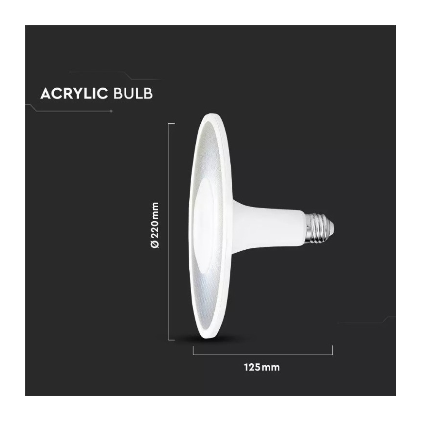 Lâmpada LED SAMSUNG CHIP UFO E27/18W/230V 120° 6400K