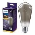 Lâmpada LED SMOKY VINTAGE Philips ST64 E27/2,3W/230V 2700K