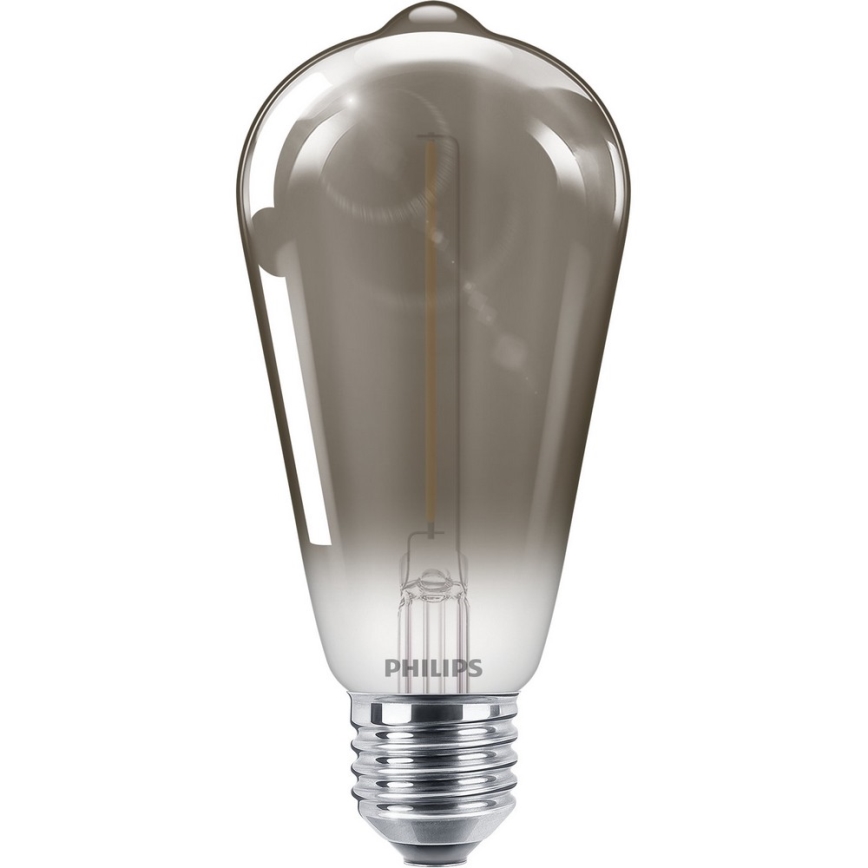 Lâmpada LED SMOKY VINTAGE Philips ST64 E27/2,3W/230V 2700K