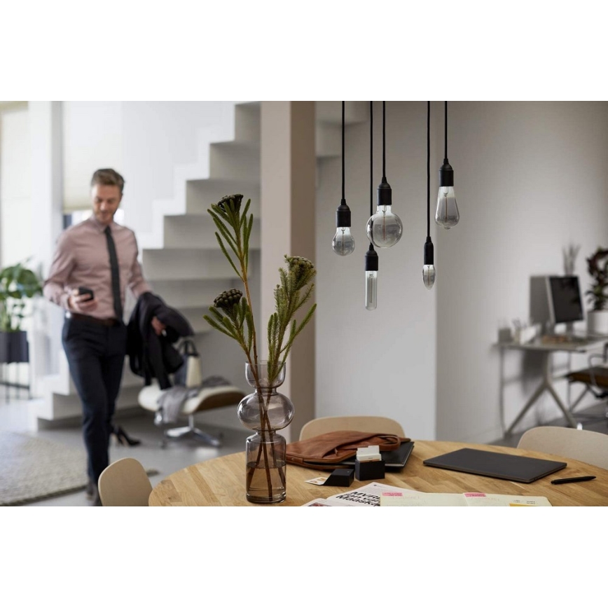 Lâmpada LED SMOKY VINTAGE Philips ST64 E27/2,3W/230V 2700K