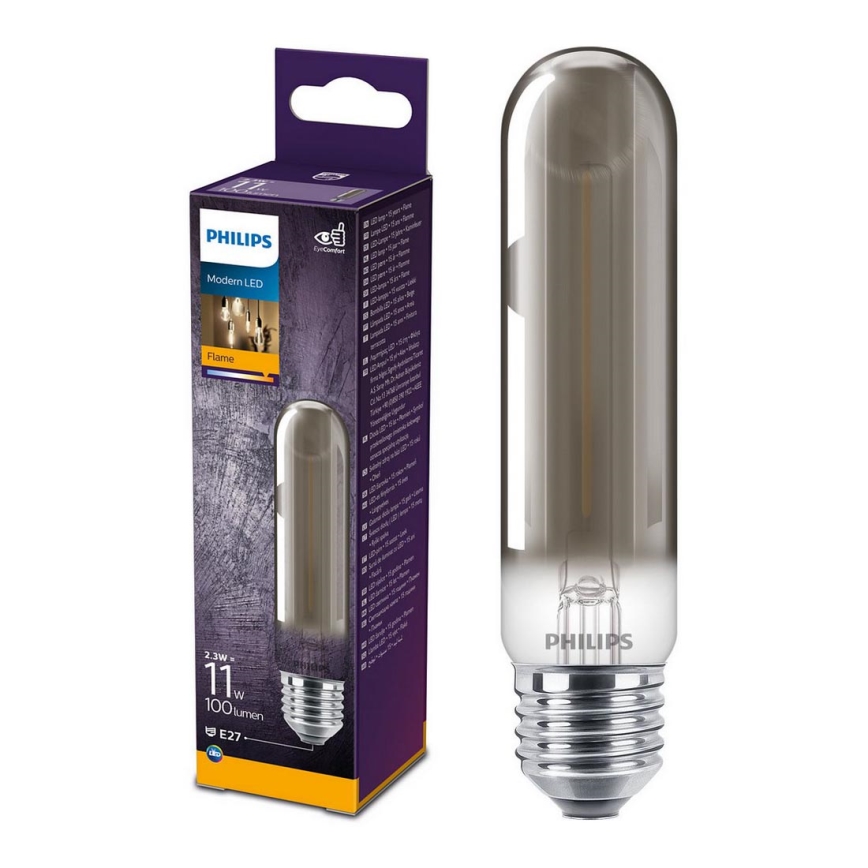 Lâmpada LED SMOKY VINTAGE Philips T32 E27/2,3W/230V 1800K