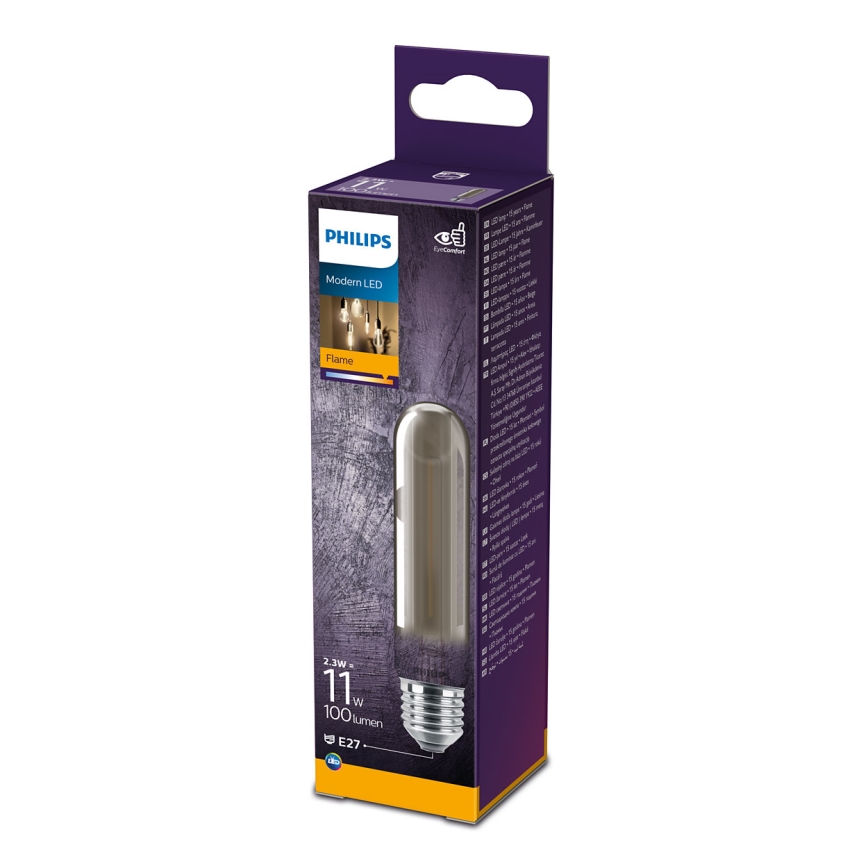 Lâmpada LED SMOKY VINTAGE Philips T32 E27/2,3W/230V 1800K