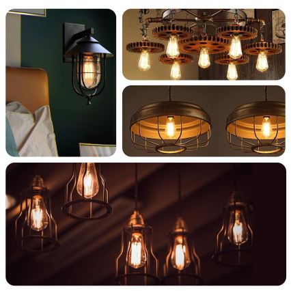 Lâmpada LED ST64 E27/4W/230V 2200K - Aigostar