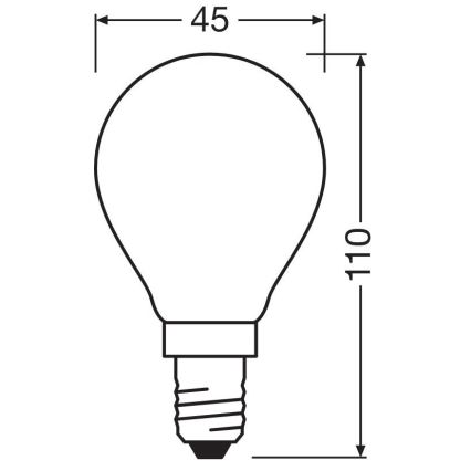 Lâmpada LED STAR E14/6,5W/230V 2700K - Osram