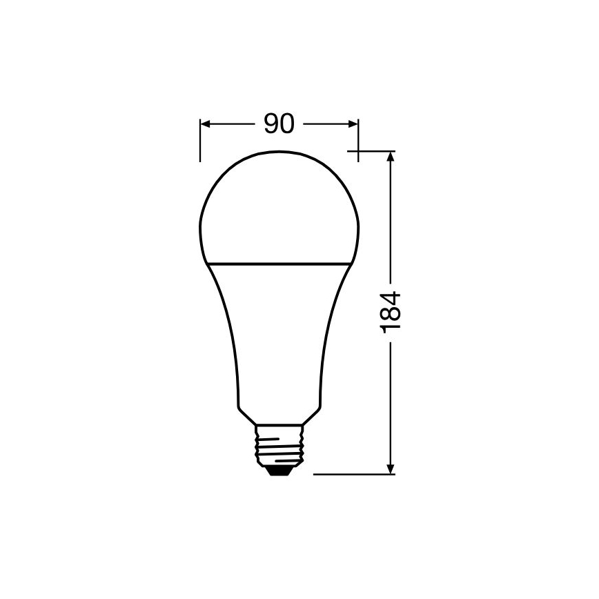 Lâmpada LED STAR E27/24,9W/230V 2700K - Osram