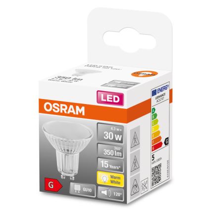 Lâmpada LED STAR PAR16 GU10/4,3W/230V 2700K 120° - Osram