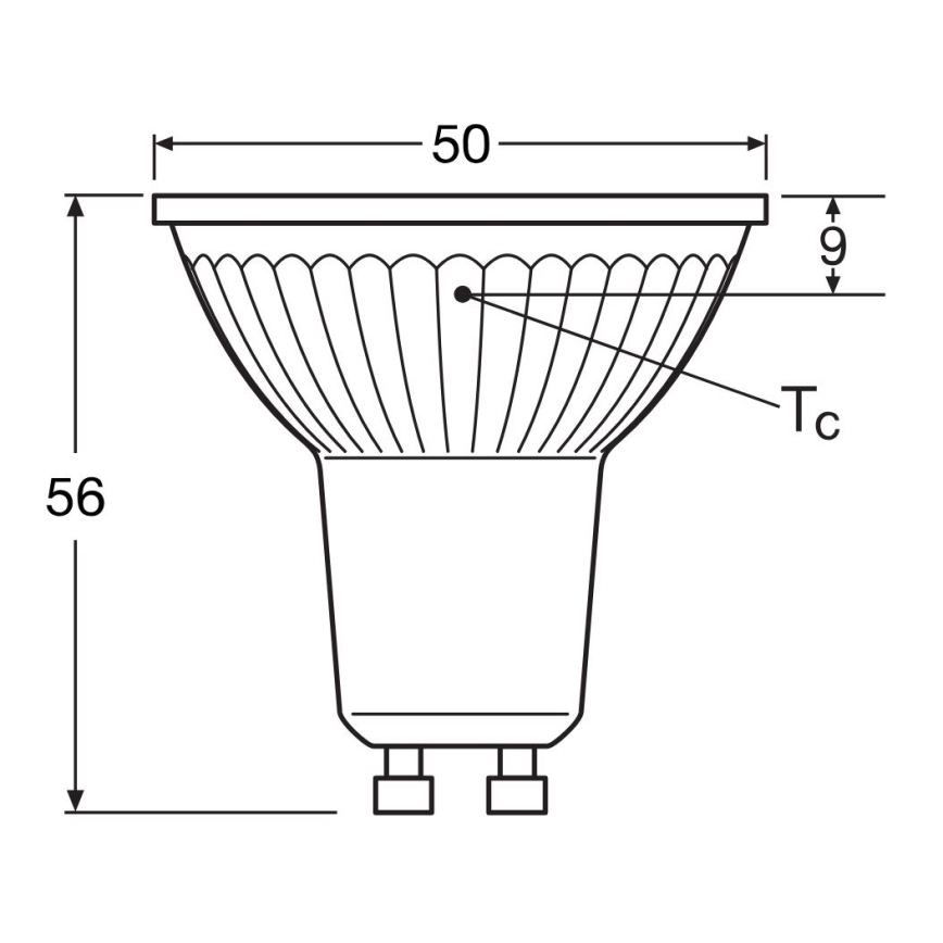 Lâmpada LED STAR PAR16 GU10/4,3W/230V 4000K 120° - Osram
