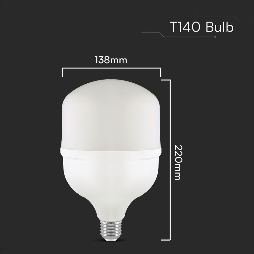 Lâmpada LED T140 E40 E27/50W/230V 4000K