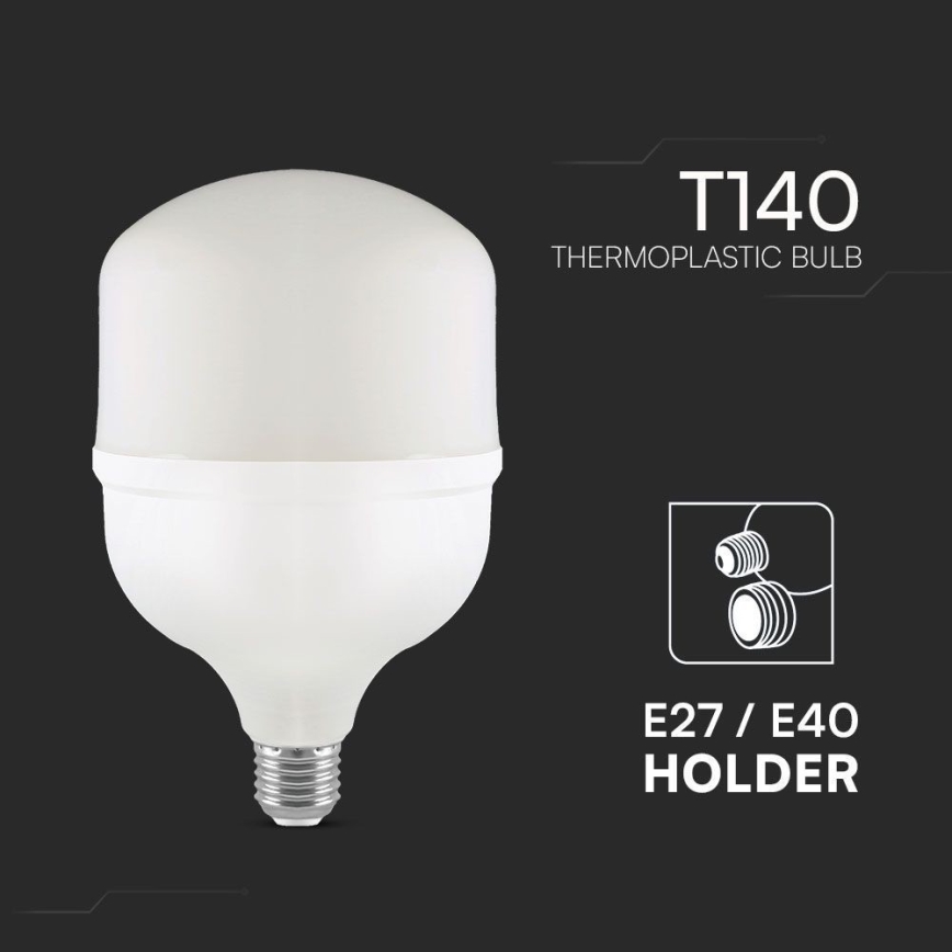 Lâmpada LED T140 E40 E27/50W/230V 6500K