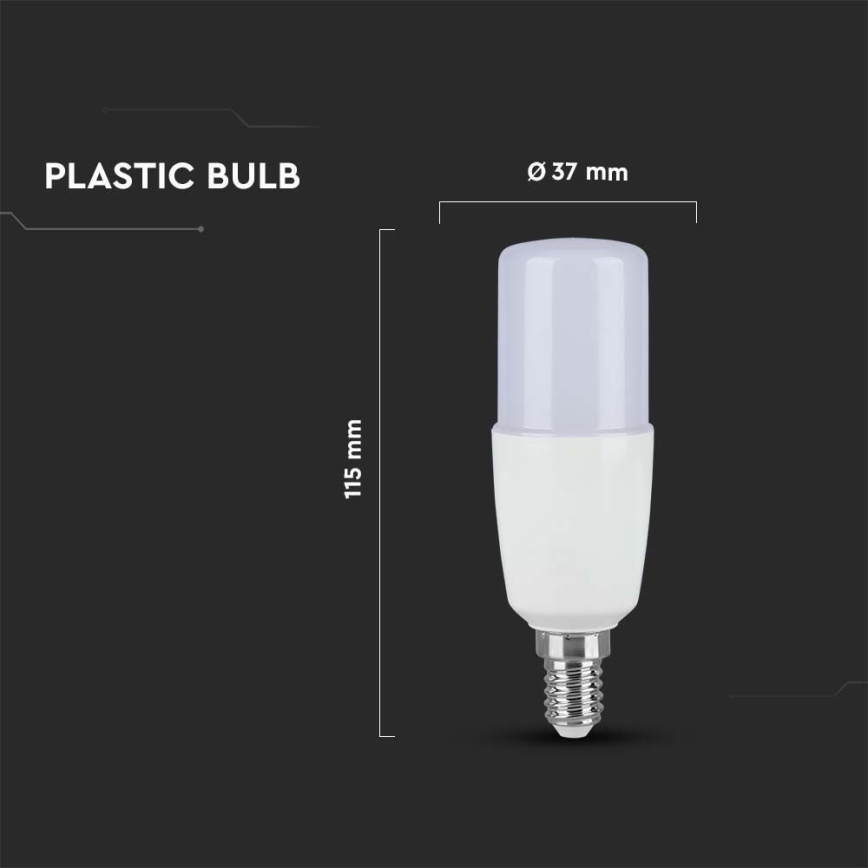 Lâmpada LED T37 E14/9W/230V 2700K