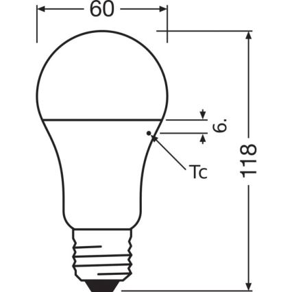 Lâmpada LED VALUE A100 E27/13W/230V 4000K - Osram