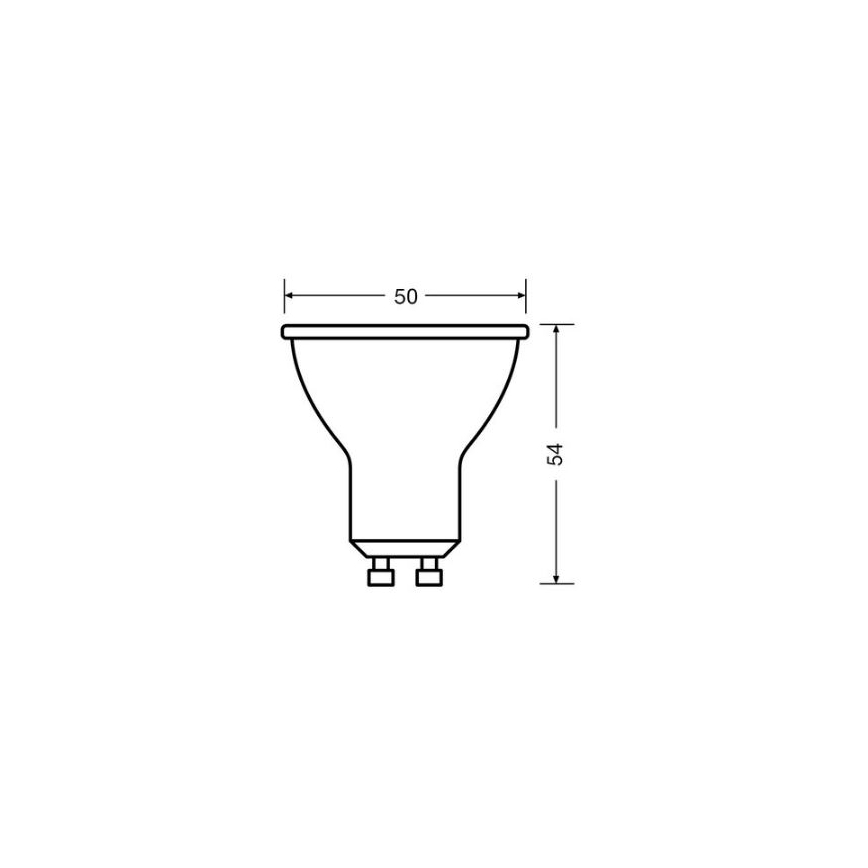 Lâmpada LED VALUE PAR16 GU10/4,5W/230V 4000K 36° branco - Osram