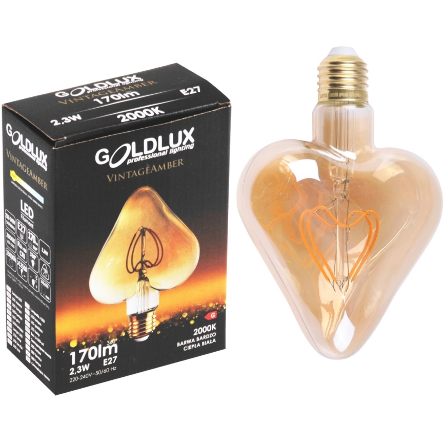 Lâmpada LED VINTAGE AMBER E27/2,5W/230V 2000K