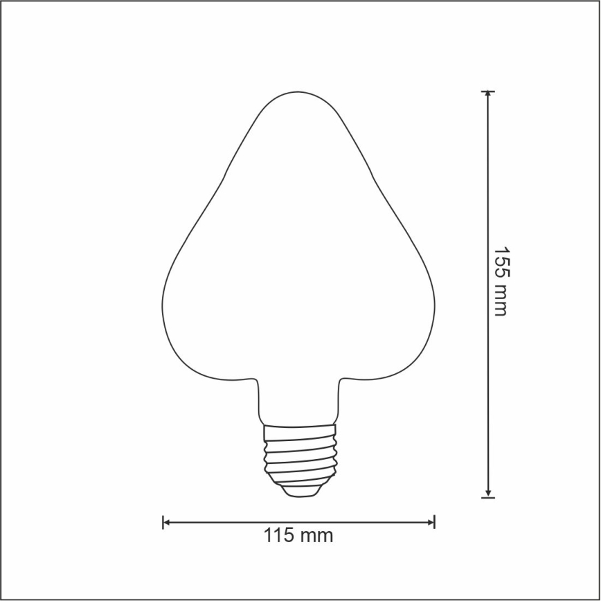 Lâmpada LED VINTAGE AMBER E27/2,5W/230V 2000K