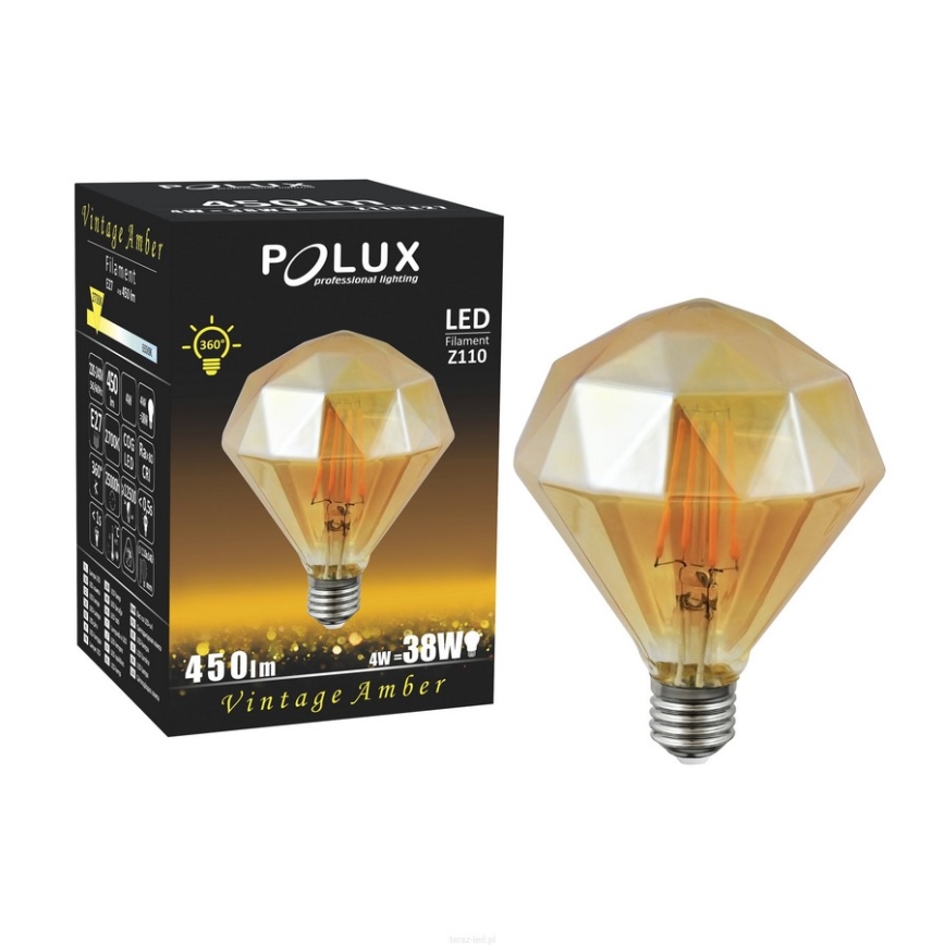 Lâmpada LED VINTAGE AMBER E27/4W/230V 2700K