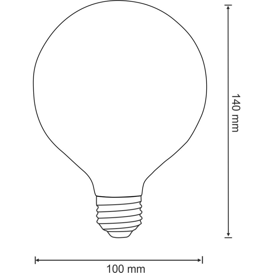 Lâmpada LED VINTAGE AMBER E27/4W/230V G100