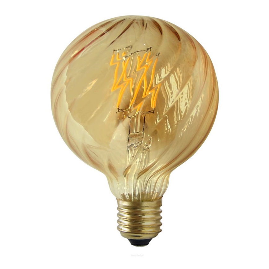Lâmpada LED VINTAGE AMBER G95 E27/4W/230V 2700K