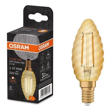 Lâmpada LED VINTAGE E27/2,5W/230V 2400K - Osram