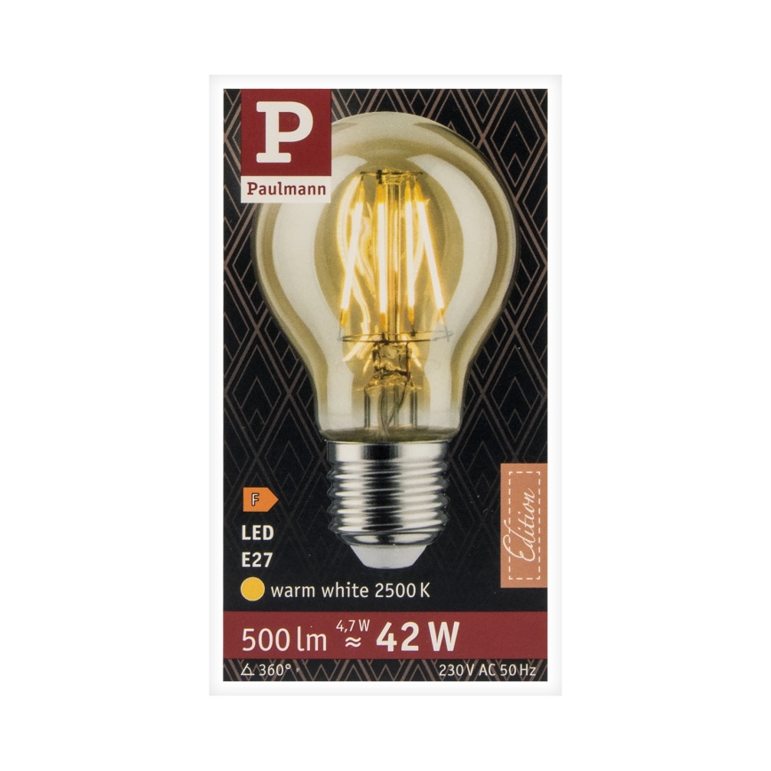 Lâmpada LED VINTAGE E27/4,7W 2500K - Paulmann 28714