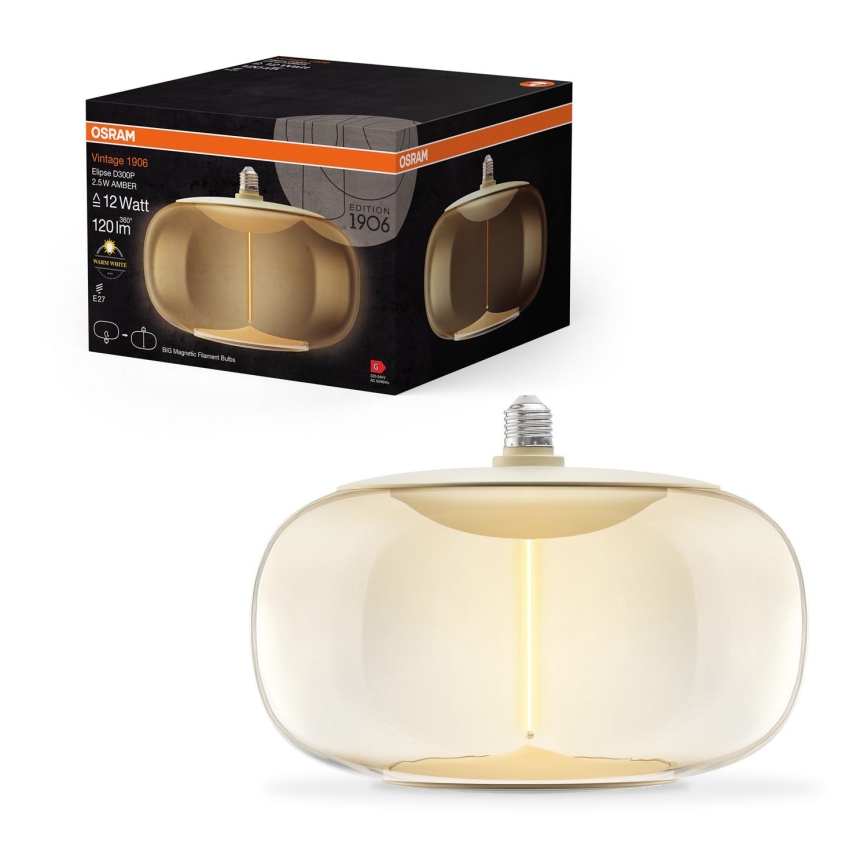 Lâmpada LED VINTAGE FILAMENT E27/2,5W/230V 2700K - Osram
