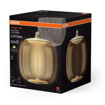 Lâmpada LED VINTAGE FILAMENT E27/3,4W/230V 2700K - Osram
