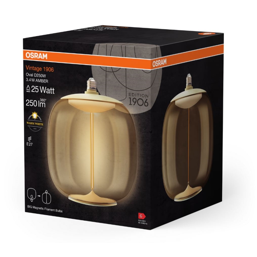 Lâmpada LED VINTAGE FILAMENT E27/3,4W/230V 2700K - Osram