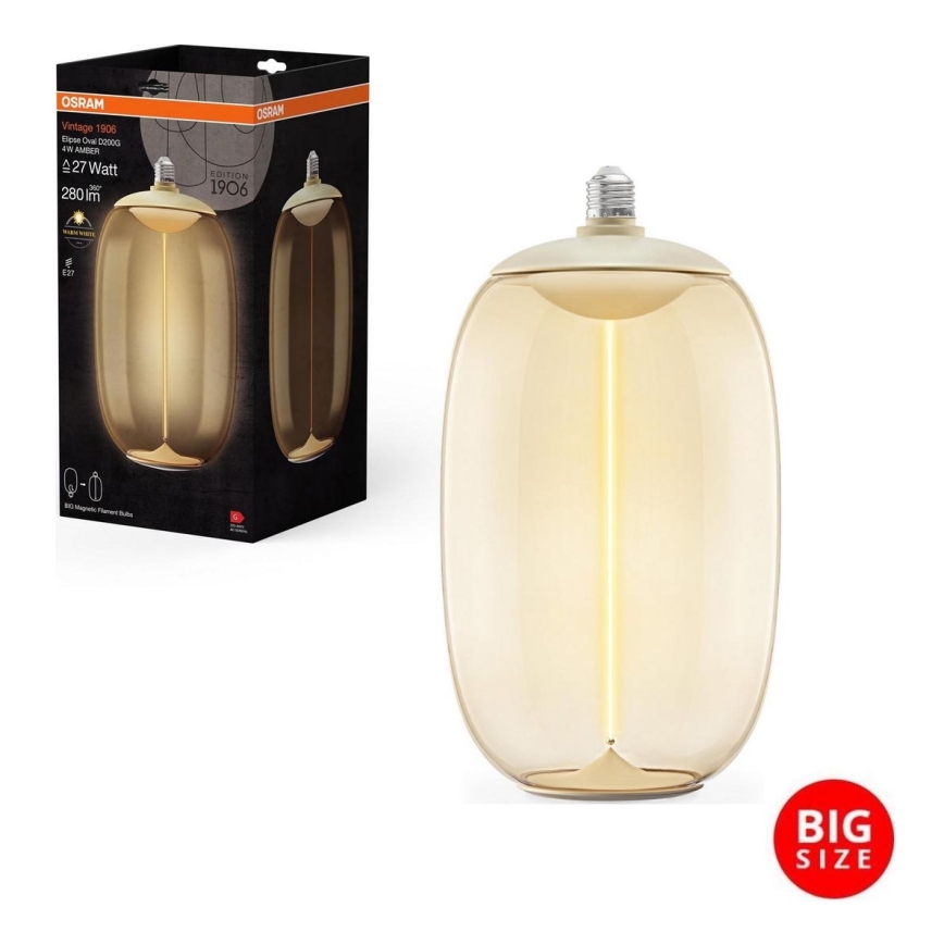 Lâmpada LED VINTAGE FILAMENT E27/4W/230V 2700K - Osram