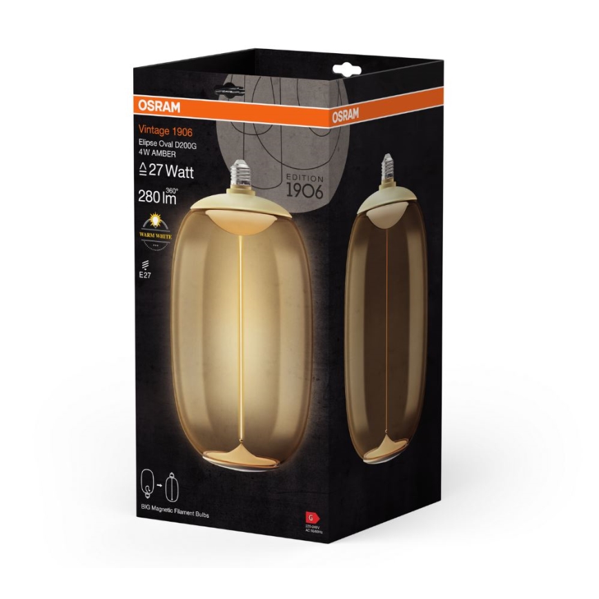 Lâmpada LED VINTAGE FILAMENT E27/4W/230V 2700K - Osram