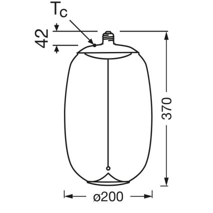Lâmpada LED VINTAGE FILAMENT E27/4W/230V 2700K - Osram