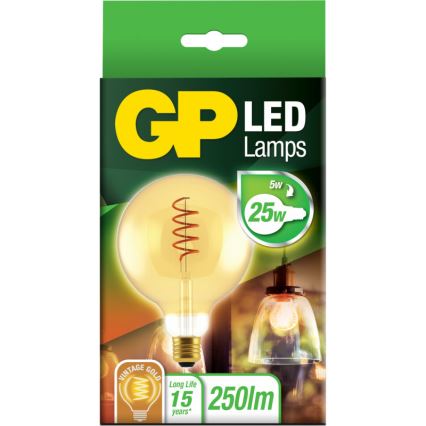 Lâmpada LED VINTAGE G125 E27/5W/230V 2000K - GP
