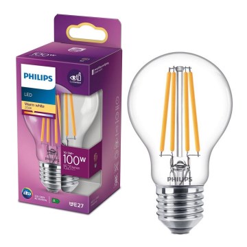 Lâmpada LED VINTAGE Philips A60 E27/10,5W/230V 2700K