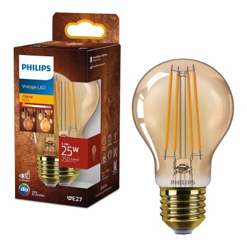 Lâmpada LED VINTAGE Philips A60 E27/3,1W/230V 1800K