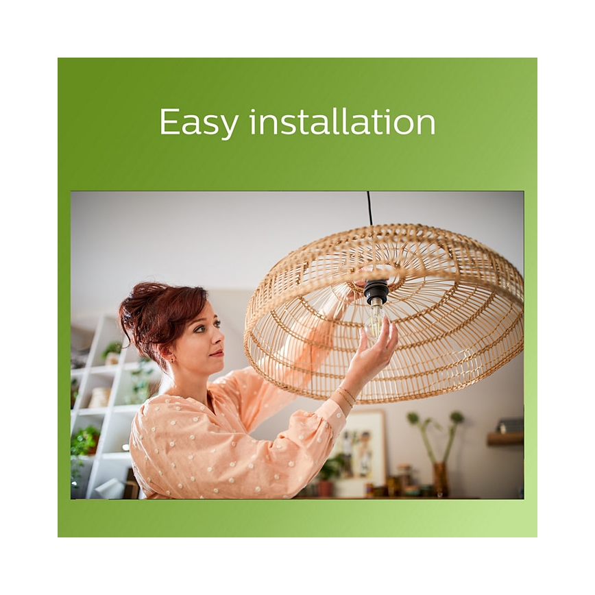 Lâmpada LED VINTAGE Philips A60 E27/4W/230V 3000K