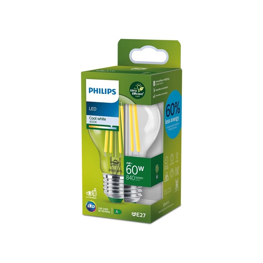 Lâmpada LED VINTAGE Philips A60 E27/4W/230V 4000K