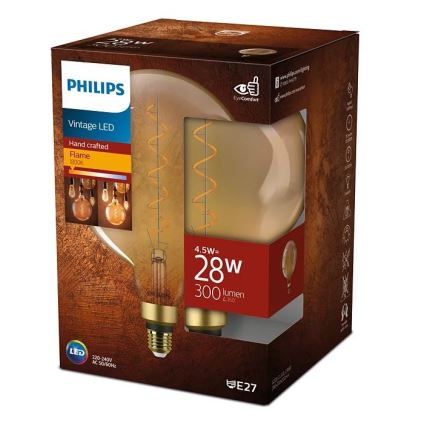 Lâmpada LED VINTAGE Philips E27/4,5W/230V 1800K