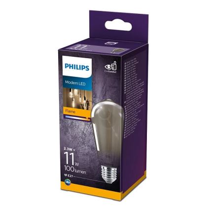 Lâmpada LED VINTAGE Philips ST64 E27/2,3W/230V 1800K