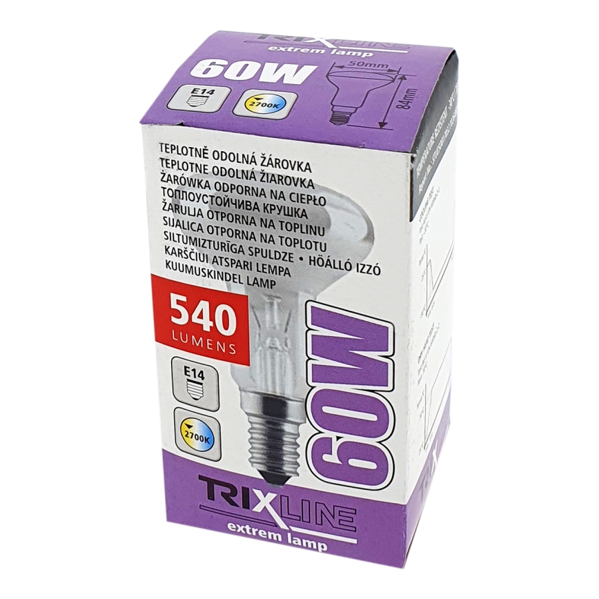Lâmpada refletora industrial R50 E14/60W/230V 2700K